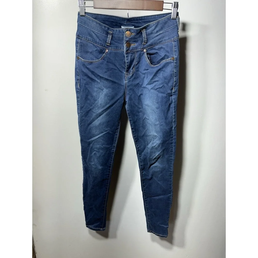 Mudd Women's Jeans Size 9 High Rise Jean Legging Jegging Stretch Dark Wash